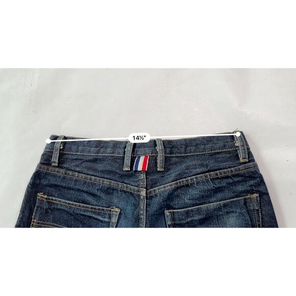 Thom Browne Straight Leg Button Fly Jeans in Blue Size 32 - Picture 4 of 5